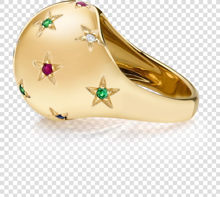 Diamond And Tri Color Star Bombe Ring   Ring  HD Png DownloadTransparent PNG