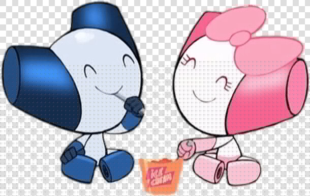 Robotboy And Robotgirl Eating Together   Robotboy Robotgirl  HD Png DownloadTransparent PNG