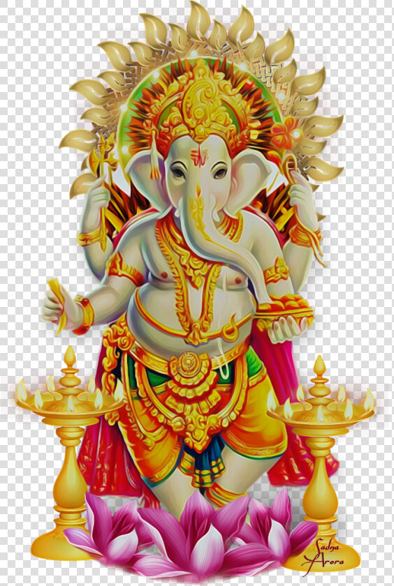  ganesha  diwali  stickers By  sadna2018  ganpati  dipawali   Ganesh Laxmi Images Png  Transparent PngTransparent PNG