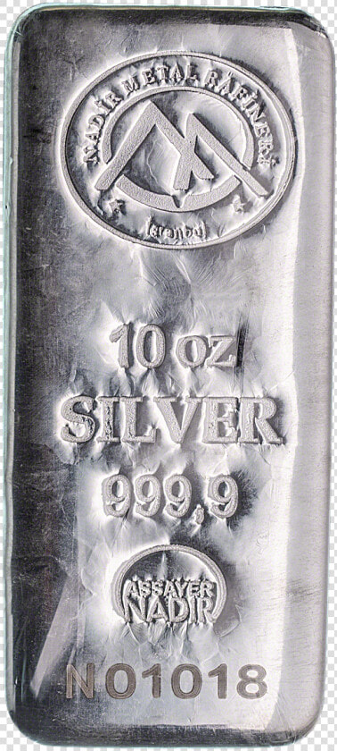 Nadir Refinery Silver Bar   Silver  HD Png DownloadTransparent PNG