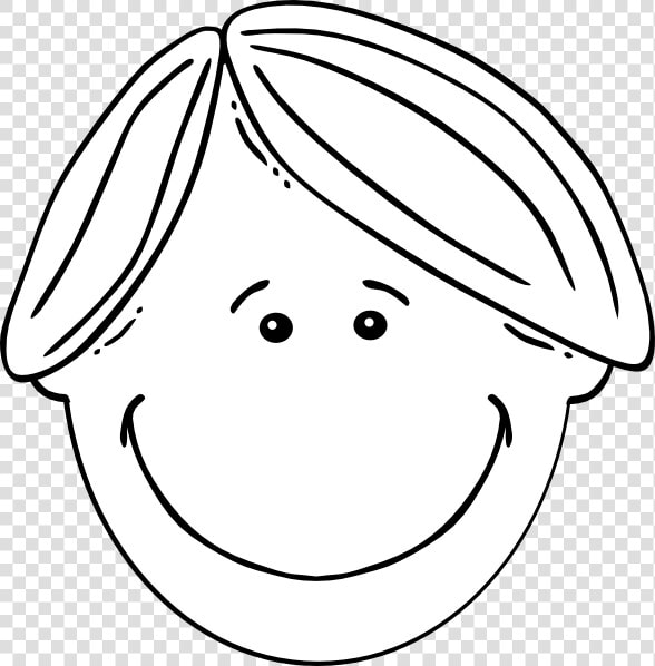 Boy Black  amp  White Svg Clip Arts   Blonde Boy Glasses Hair  HD Png DownloadTransparent PNG