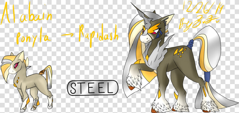 A Alabamain Regional Varient Of Ponyta And Rapidash   Cartoon  HD Png DownloadTransparent PNG
