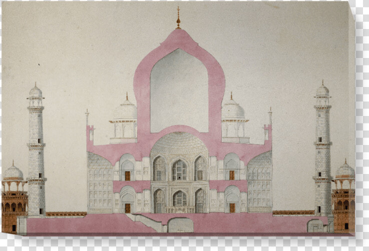 Taj Mahal Section Drawing  HD Png DownloadTransparent PNG