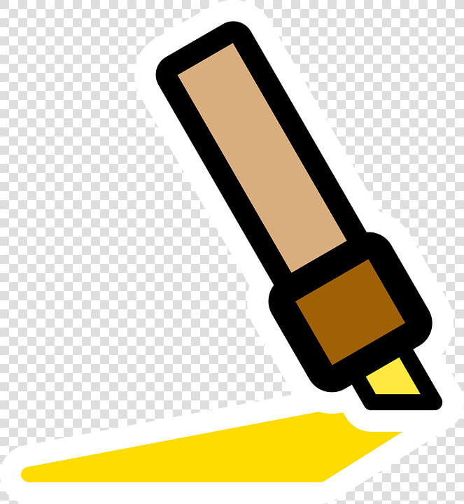 Pen  Marker  Yellow  Felt Pen  Office   Marker Pen  HD Png DownloadTransparent PNG