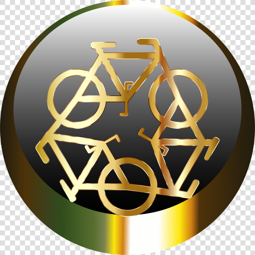 Golden Recycle Icon Clip Arts   Recycle Symbol  HD Png DownloadTransparent PNG