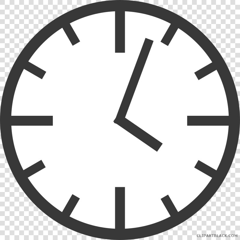 Graphic Library Black And White Clipart Clock   Black And White Clock Clipart  HD Png DownloadTransparent PNG