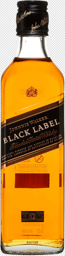 Johnnie Walker Black Label 12 Blended Scotch Whisky   Johnnie Walker Black Label 375 Ml  HD Png DownloadTransparent PNG