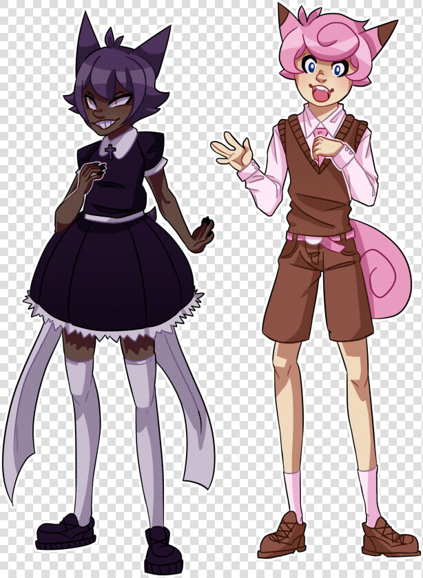 “gengar   Clefairy Gijinkas ”   Gengar X Clefable Gijinka  HD Png DownloadTransparent PNG