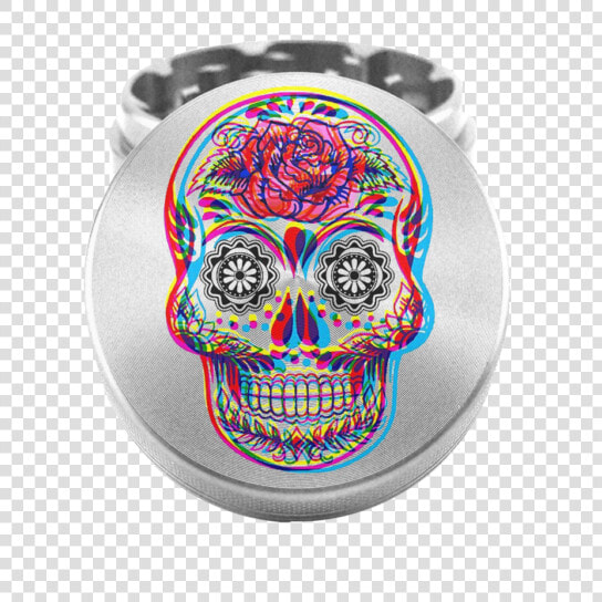 Dia De Muertos Skull Grinder   Sugar Skull Posters  HD Png DownloadTransparent PNG
