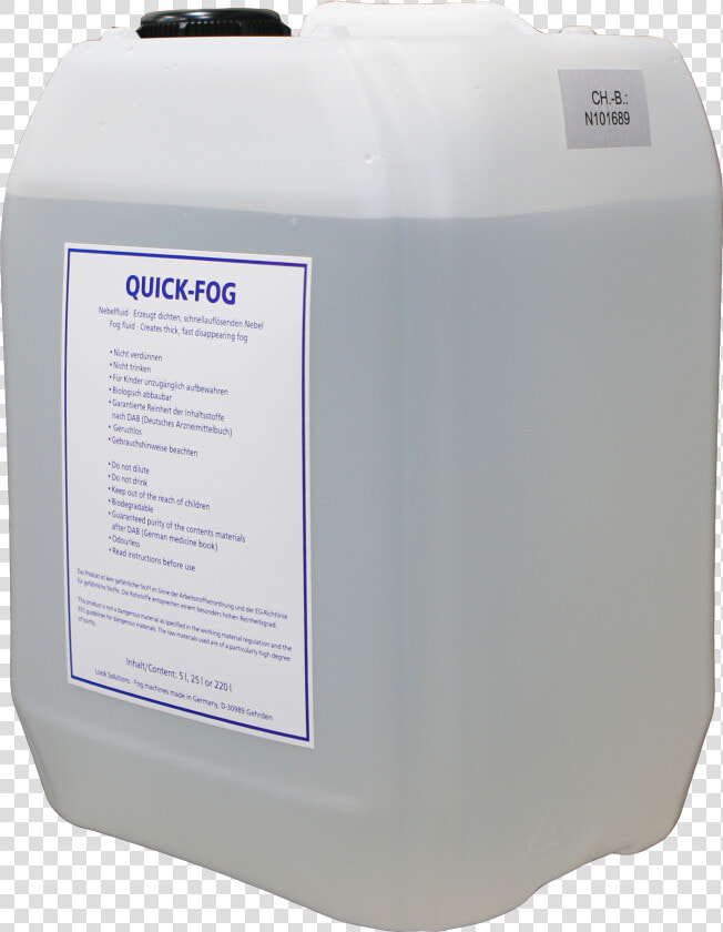 Case 4 Quick Fog Fluid 5l   Plastic  HD Png DownloadTransparent PNG