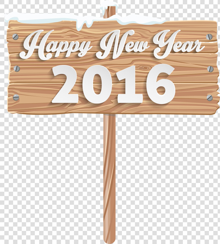 Happy New Year Wooden Sign Png Clipart Image   Happy New Year Sign Png  Transparent PngTransparent PNG