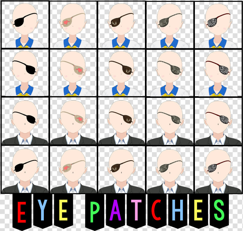 Transparent Eyepatch Clipart   Mmd Eyepatch  HD Png DownloadTransparent PNG