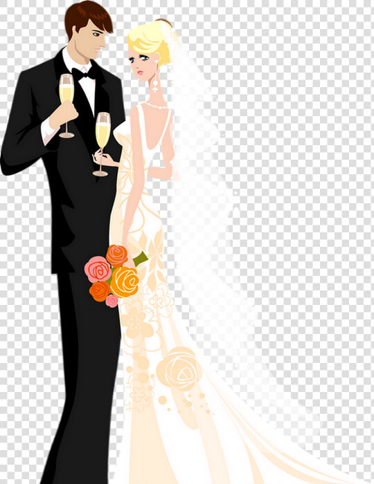 ♥ Mariage  Mariés Png  Dessin  Couple   Wedding Dress Groom Template  Transparent PngTransparent PNG