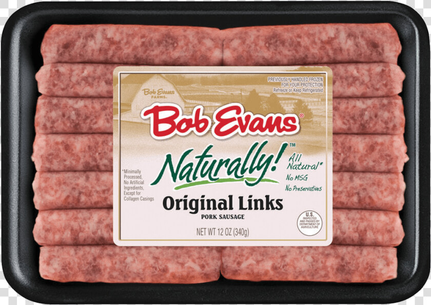 Bob Evans Naturally Original Sausage Links   Bob Evans Natural Sausage Links Nutrition  HD Png DownloadTransparent PNG