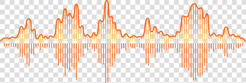 Sound wave   Audio Wave Orange Transparent  HD Png DownloadTransparent PNG