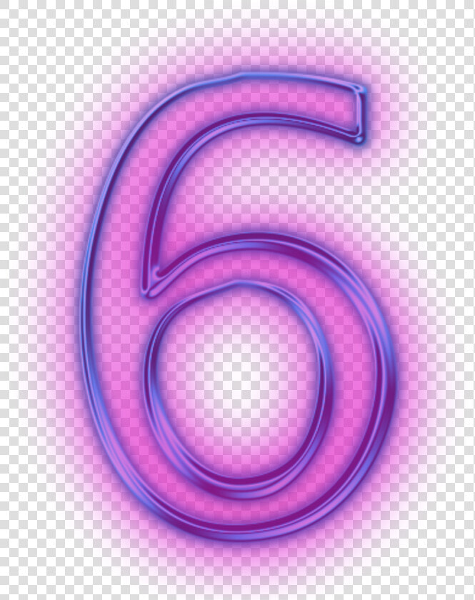  number  neon  6  purple  neonspiral  neonlights  neoneffect    Number 6 In Pink  HD Png DownloadTransparent PNG