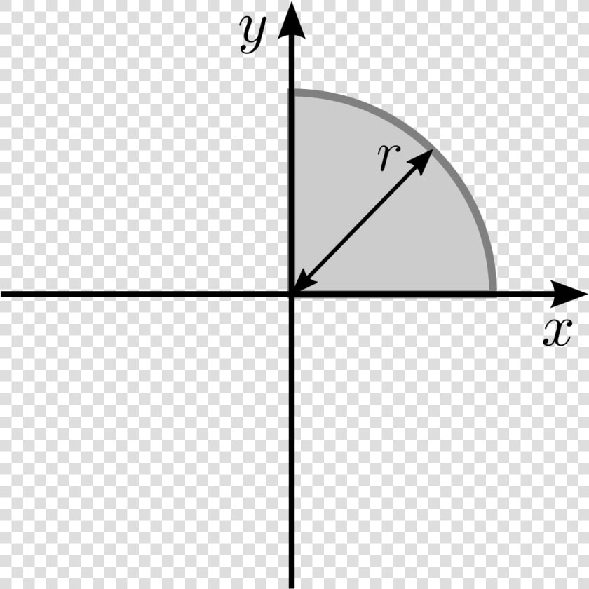 Line Of Symmetry Of Quarter Circle  HD Png DownloadTransparent PNG
