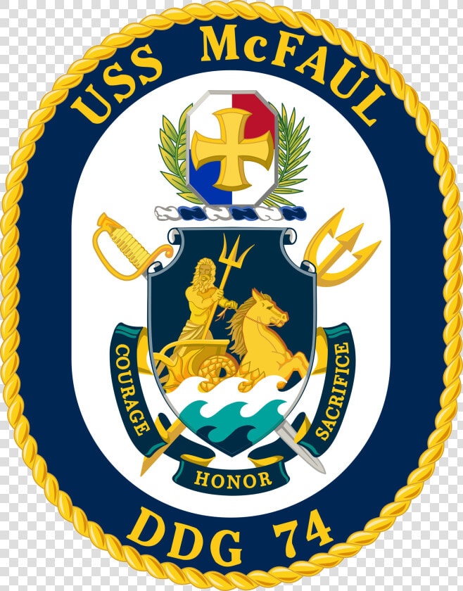 Uss Mcfaul Ddg 74 Crest   Uss Cowpens Cg 63 Crest  HD Png DownloadTransparent PNG