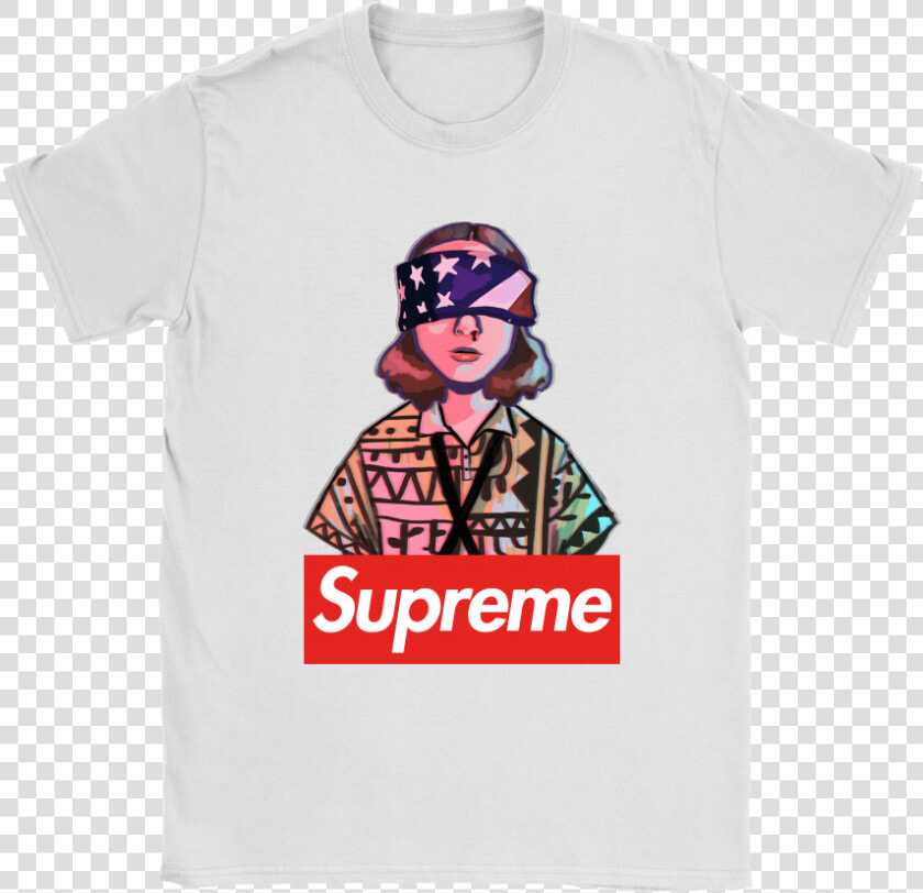 Stranger Things Supreme Eleven Blindfold Shirts   Stranger Things Shirts Supreme  HD Png DownloadTransparent PNG