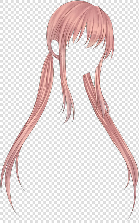 Png Transparent Library Bangs Drawing Reference   Pink Anime Hair Transparent  Png DownloadTransparent PNG