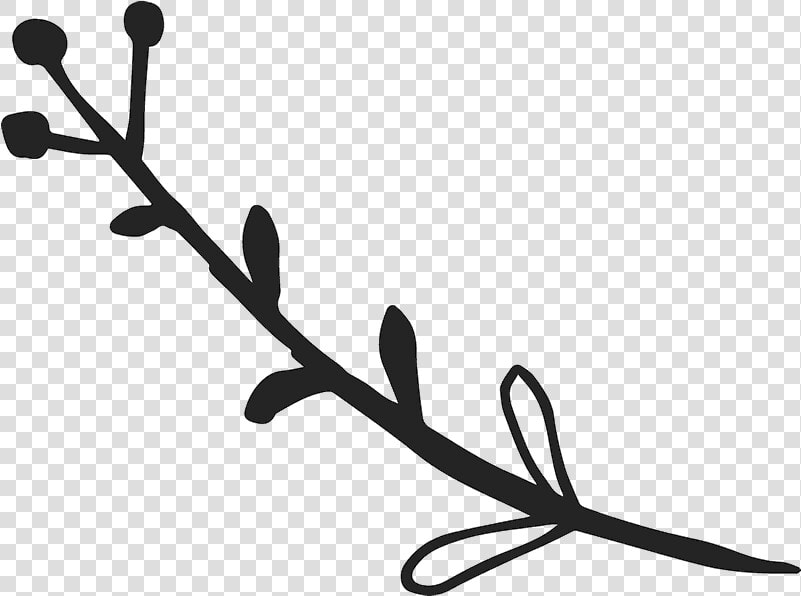 Budding Leaf Branch Rubber Stamp Clipart   Png Download   Budding Branch Svg  Transparent PngTransparent PNG