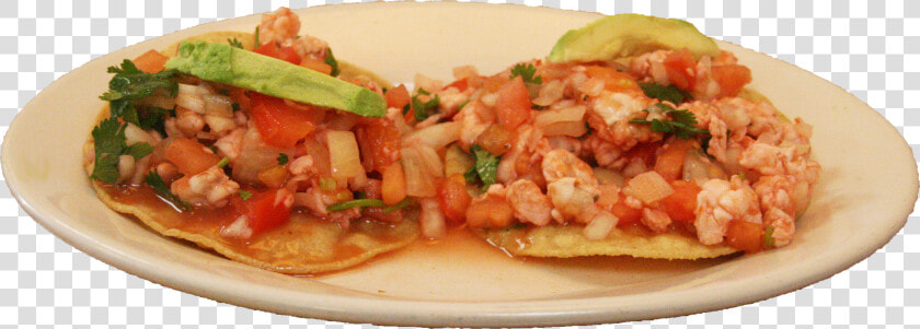 Transparent Tostada Png   Tostada De Ceviche De Camaron Png  Png DownloadTransparent PNG