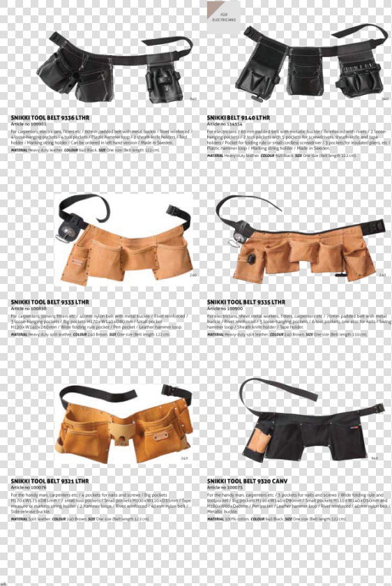 Fristads Snikki Leather Tool Belt 9321   Png Download   Fanny Pack  Transparent PngTransparent PNG