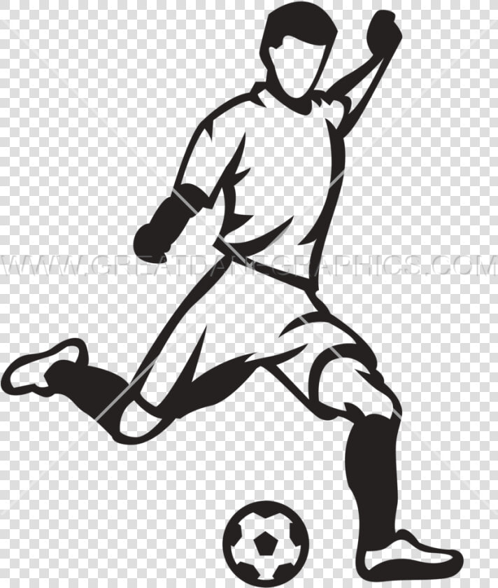 Soccer Player Kicking Ball   Soccer Player Kicking A Ball  HD Png DownloadTransparent PNG