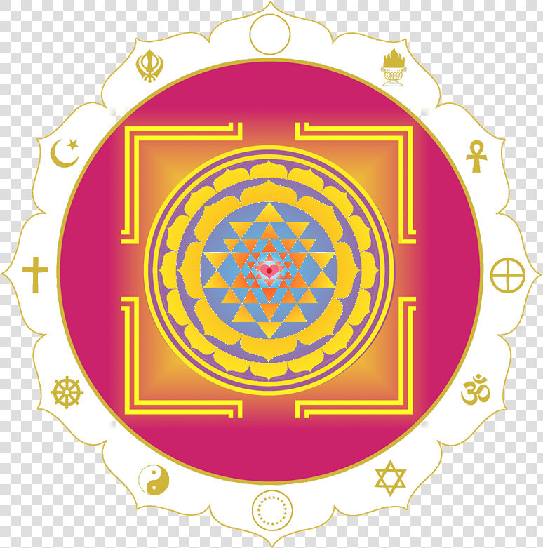 Heart Of Living Yoga Sri Yantra Download A Colour Version   Sri Yantra Hd  HD Png DownloadTransparent PNG