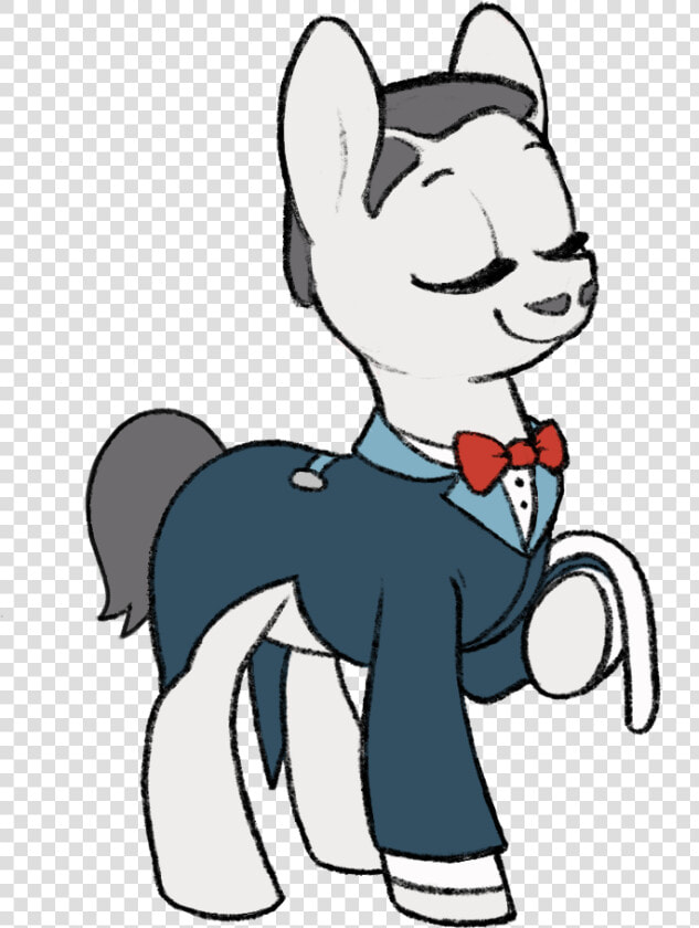Celebi yoshi  Bowtie  Butler  Clothes  Earth Pony    Cartoon  HD Png DownloadTransparent PNG