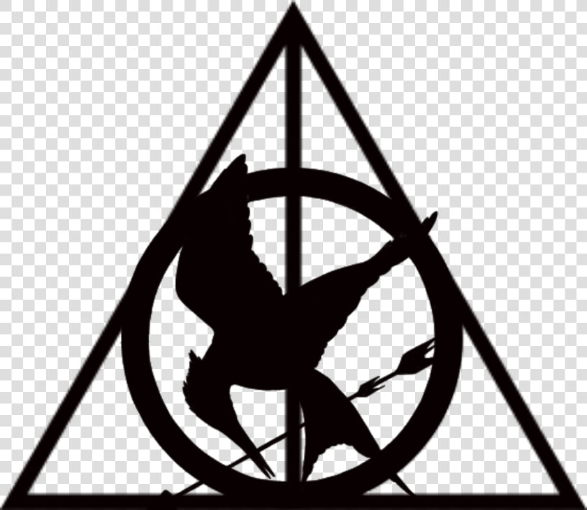  hungergames  harrypotter  thehungerganes  deathlyhallows   Harry Potter Hunger Games Percy Jackson  HD Png DownloadTransparent PNG