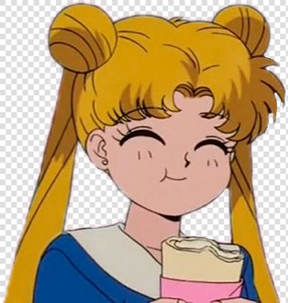  sailormoon  kawaii  eating  pink  tumblr  retroeffect   Sailor Moon Aesthetic Png  Transparent PngTransparent PNG