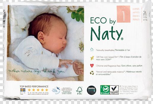Baby Diapers Single Pack Size   Naty Diapers  HD Png DownloadTransparent PNG