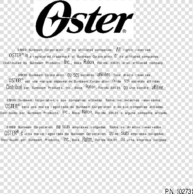 Oster  HD Png DownloadTransparent PNG