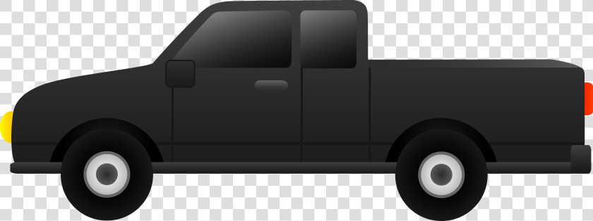 Pickup Truck Toyota Hilux Toyota Tacoma Car Van   Black Truck Clip Art  HD Png DownloadTransparent PNG