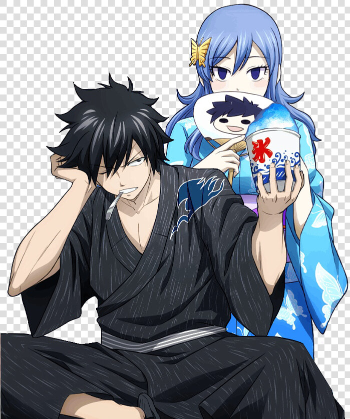 Gruvia  Anime  And Fairy Tail Image   Gray Chibi Gray Fairy Tail  HD Png DownloadTransparent PNG