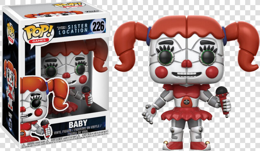 Pop Figure Five Nights At Freddy S Sister Location   Funko Pop Five Nights At Freddy  39 s Sister Location  HD Png DownloadTransparent PNG