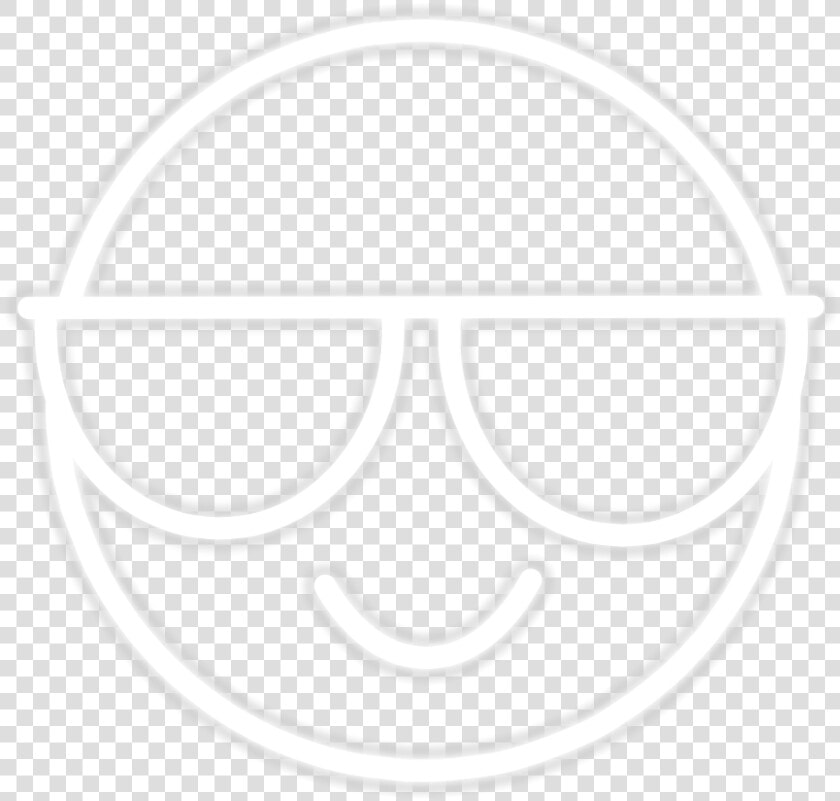  emoji  glow  smile  neon  white  sticker  freetoedit   Circle  HD Png DownloadTransparent PNG
