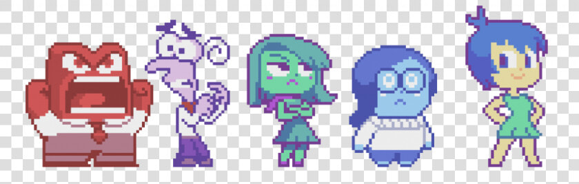 Pixel Art Inside Out Sadness  HD Png DownloadTransparent PNG
