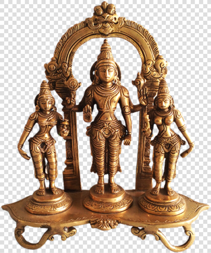 Lord Venkateswara Sridevi Bhudevi Brass Statue  10   Statues Of Lord Venkateswara  HD Png DownloadTransparent PNG