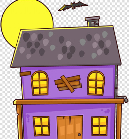 Haunted Houses Clipart   Make Haunted House Cartoon  HD Png DownloadTransparent PNG