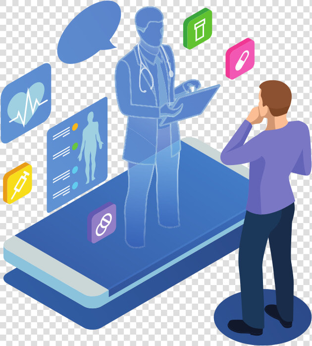Doctor Consultation Graphic   Online Consultation  HD Png DownloadTransparent PNG