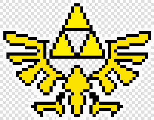 Minecraft Pixel Art Triforce  HD Png DownloadTransparent PNG