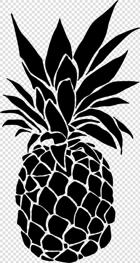 Black And White Pineapple Png   Painting Ideas Black And White  Transparent PngTransparent PNG
