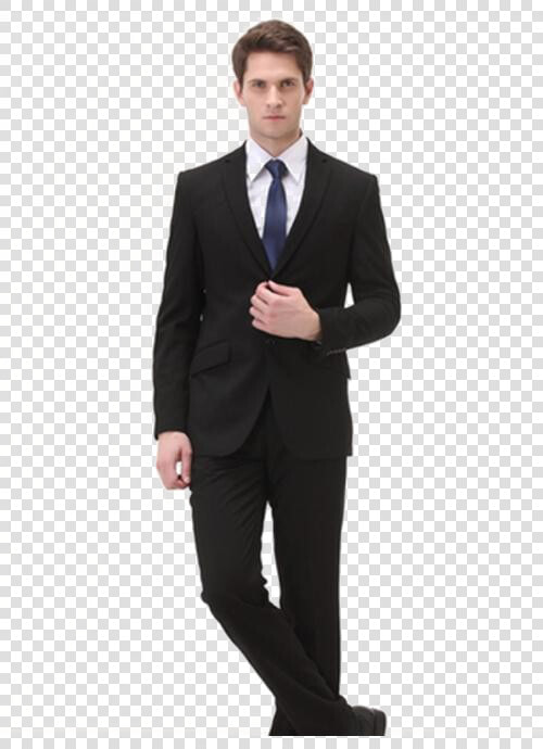 Groom In Black Suit Transparent Image   Transparent Man In Suit  HD Png DownloadTransparent PNG