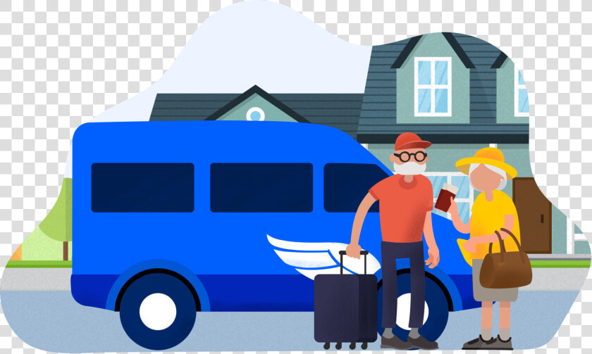 Supershuttle Senior Discount   Cartoon  HD Png DownloadTransparent PNG