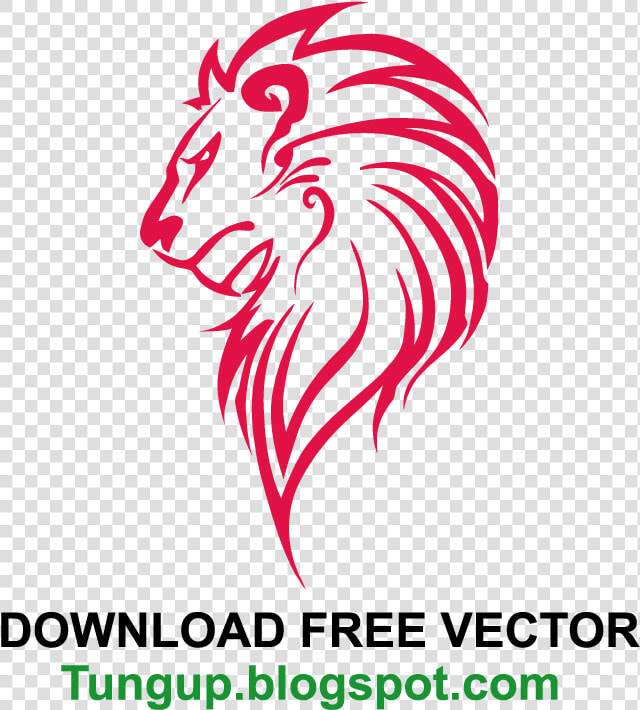 Logo Vector Premium Lion Head Abstract   Lion Pencil Drawing Easy  HD Png DownloadTransparent PNG