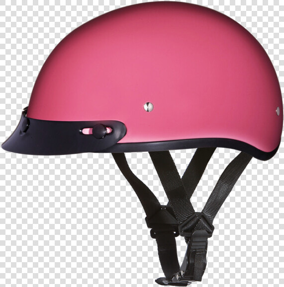 Daytona Helmets Motorcycle Half Helmet Skull Cap Hi   Pink Dot Helmet  HD Png DownloadTransparent PNG