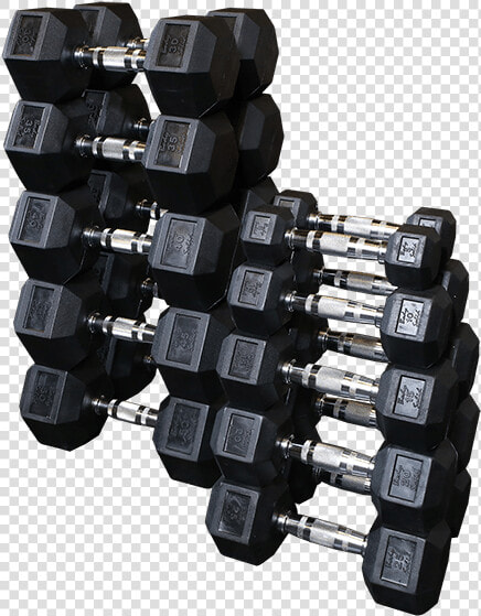 Rubber Coated Dumbbell Pair Body solid Sdr85 85 Lb   Body solid  HD Png DownloadTransparent PNG