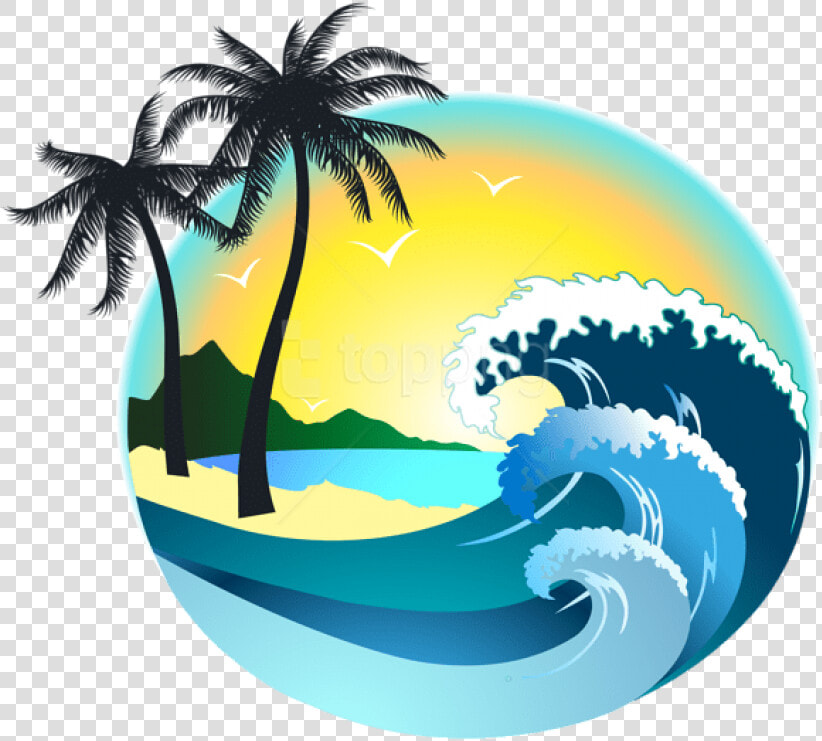 Free Png Download Summer Sea Decor Clipart Png Photo   Beach Wave Wave Clipart  Transparent PngTransparent PNG